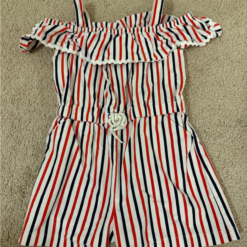 Janie & Jack Striped Romper